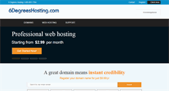 Desktop Screenshot of 6degreeshosting.com